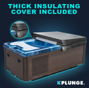 69 in. 1-Person 2-Jets All-in-One Cold Plunge and Hot Tub with Built-in Chiller, Lights, and WiFi in Blue