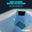 69 in. 1-Person 2-Jets All-in-One Cold Plunge and Hot Tub with Built-in Chiller, Lights, and WiFi in White