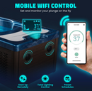 69 in. 1-Person 2-Jets All-in-One Cold Plunge and Hot Tub with Built-in Chiller, Lights, and WiFi in White