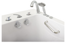Ella Capri 30"x52" Acrylic Hydro Massage with Independent Foot Massage and Heated Seat Walk-In Bathtub Left Outward Swing Door 5 Piece Fast Fill Faucet 2" Dual Drain
