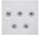 Ella Capri 30"x52" Acrylic Hydro Massage with Independent Foot Massage and Heated Seat Walk-In Bathtub Left Outward Swing Door 5 Piece Fast Fill Faucet 2" Dual Drain