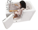 Ella Capri 30"x52" Acrylic Hydro Massage with Independent Foot Massage and Heated Seat Walk-In Bathtub Left Outward Swing Door 5 Piece Fast Fill Faucet 2" Dual Drain
