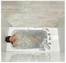 Ella Capri 30"x52" Acrylic Hydro Massage with Independent Foot Massage and Heated Seat Walk-In Bathtub Left Outward Swing Door 5 Piece Fast Fill Faucet 2" Dual Drain