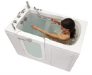 Ella Capri 30"x52" Acrylic Hydro Massage with Independent Foot Massage and Heated Seat Walk-In Bathtub Left Outward Swing Door 5 Piece Fast Fill Faucet 2" Dual Drain