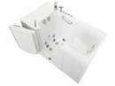 Ella Capri 30"x52" Acrylic Hydro Massage with Independent Foot Massage and Heated Seat Walk-In Bathtub Left Outward Swing Door 2 Piece Fast Fill Faucet 2" Dual Drain
