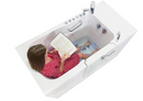 Ella Capri 30"x52" Acrylic Hydro Massage with Independent Foot Massage and Heated Seat Walk In Bathtub Right Outward Swing Door 2 Piece Fast Fill Faucet 2" Dual Drain