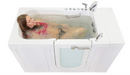 Ella Capri 30"x52" Acrylic Hydro Massage with Independent Foot Massage and Heated Seat Walk In Bathtub Right Outward Swing Door 2 Piece Fast Fill Faucet 2" Dual Drain