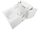 Ella Capri 30"x52" Acrylic Hydro Massage with Independent Foot Massage and Heated Seat Walk In Bathtub Right Outward Swing Door 2 Piece Fast Fill Faucet 2" Dual Drain