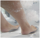 Ella Capri 30"x52" Acrylic Hydro Massage with Independent Foot Massage and Heated Seat Walk In Bathtub Right Outward Swing Door 2 Piece Fast Fill Faucet 2" Dual Drain