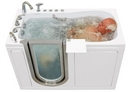 Ella Deluxe 30"x55" Acrylic Air and Hydro Massage Walk-In Bathtub with Left Inward Swing Door 5 Piece Fast Fill Faucet 2" Dual Drain