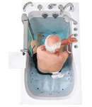 Ella Deluxe 30"x55" Acrylic Air and Hydro Massage Walk-In Bathtub with Left Inward Swing Door 5 Piece Fast Fill Faucet 2" Dual Drain