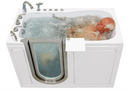 Ella Deluxe 30"x55" Acrylic Air and Hydro Massage Walk-In Bathtub with Left Inward Swing Door 5 Piece Fast Fill Faucet 2" Dual Drain