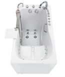 Ella Deluxe 30"x55" Acrylic Air and Hydro Massage and Heated Seat Walk-In Bathtub with Left Inward Swing Door 5 Piece Fast Fill Faucet 2" Dual Drain
