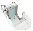 Ella Deluxe 30"x55" Acrylic Air and Hydro Massage and Heated Seat Walk-In Bathtub with Right Inward Swing Door 5 Piece Fast Fill Faucet 2" Dual Drain