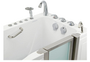 Ella Deluxe 30"x55" Acrylic Air and Hydro Massage and Heated Seat Walk-In Bathtub with Right Inward Swing Door 5 Piece Fast Fill Faucet 2" Dual Drain