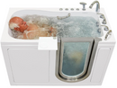Ella Deluxe 30"x55" Acrylic Air and Hydro Massage and Heated Seat Walk-In Bathtub with Right Inward Swing Door 5 Piece Fast Fill Faucet 2" Dual Drain