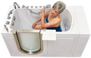 Ella Elite Acrylic Hydro Massage with Independent Foot Massage and Heated Seat Walk-In Bathtub with Left Inward Swing Door 5 Piece Fast Fill Faucet 2" Dual Drain