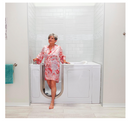 Ella Elite Acrylic Hydro Massage with Independent Foot Massage and Heated Seat Walk-In Bathtub with Left Inward Swing Door 5 Piece Fast Fill Faucet 2" Dual Drain