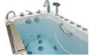 Ella Elite Acrylic Hydro Massage with Independent Foot Massage and Heated Seat Walk-In Bathtub with Left Inward Swing Door 5 Piece Fast Fill Faucet 2" Dual Drain