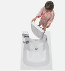 Ella Front Entry 32"x40" Acrylic Soaking Walk-In-Bathtub, Left Outward Swing Door, 2 Piece Fast Fill Faucet, 2"  Drain