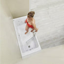 Laydown 30x60 Hydro Massage Walk in Bathtub Left Drain