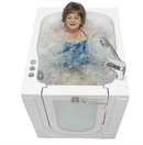 Ella Front Entry 32"x40" Acrylic Air and Hydro Massage Walk-In Bathtub with Right Outward Swing Door 2 Piece Fast Fill Faucet 2" Drain