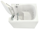Ella Front Entry 32"x40" Acrylic Hydro Massage Walk-In Bathtub with Left Outward Swing Door Heated Seat 2 Piece Fast Fill Faucet 2" Drain