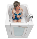 Ella Front Entry 32"x40" Acrylic Soaking Walk-In-Bathtub Right Outward Swing Door 2 Piece Fast Fill Faucet 2" Drain