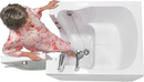 Ella Front Entry 32"x40" Acrylic Soaking Walk-In-Bathtub Right Outward Swing Door 2 Piece Fast Fill Faucet 2" Drain