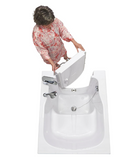 Ella Front Entry 32"x40" Acrylic Soaking Walk-In-Bathtub Right Outward Swing Door 2 Piece Fast Fill Faucet 2" Drain