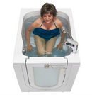 Ella Front Entry 32"x40" Acrylic Soaking Walk-In-Bathtub Right Outward Swing Door Heated Seat 2 Piece Fast Fill Faucet 2" Drain