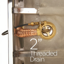 Ella Laydown 30x60 Air Massage Walk In Bathtub Right Drain with Bi-Fold Shower Screen