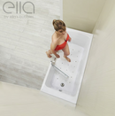 Ella Laydown 30x60 Air Massage Walk In Bathtub Right Drain with Bi-Fold Shower Screen
