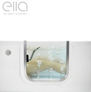 Ella Laydown 30x60 Air Massage Walk In Bathtub Right Drain with Bi-Fold Shower Screen