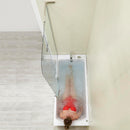 Ella Laydown 32x72 Air Massage Walk In Bathtub Left Drain 2 Piece Fast Fill Faucet Bi-Fold Shower Screen