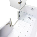 Ella Laydown 32x72 Air Massage Walk In Bathtub Left Drain Bi-Fold Shower Screen