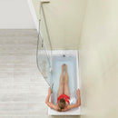 Ella Laydown 32x72 Air Massage Walk In Bathtub Left Drain Bi-Fold Shower Screen