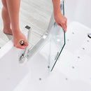 Ella Laydown 32x72 Air Massage Walk In Bathtub Left Drain Bi-Fold Shower Screen