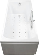 Ella Laydown 32x72 Air Massage Walk in Bathtub Right Drain