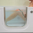 Ella Laydown 32x72 Hydro Massage Walk In Bathtub Left Drain 2 Piece Fast Fill Faucet Bi-Fold Shower Screen