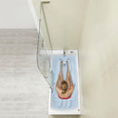 Ella Laydown 32x72 Hydro Massage Walk In Bathtub Left Drain 2 Piece Fast Fill Faucet Bi-Fold Shower Screen
