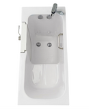 Ella Lounger 27"x60" Acrylic Soaking Walk-In-Bathtub Left Outward Swing Door Heated Seat 2 Piece Fast Fill Faucet 2" Dual Drain