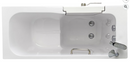 Ella Lounger 27"x60" Acrylic Soaking Walk-In-Bathtub Left Outward Swing Door Heated Seat 2 Piece Fast Fill Faucet 2" Dual Drain