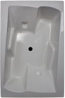 American Acrylic 71" x 48" Arm-Rest Drop-In Bathtub | Soaking, Air, Whirlpool