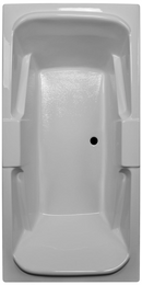 American Acrylic 72" x 36" Arm-Rest Bathtub
