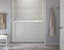 Ella Standard Acrylic Hydro Massage Walk in Tub 30"x52" Left Inward Swing Door 5 Piece Fast Fill Faucet with Heated Seat and Backrest