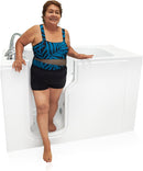Ella Standard Acrylic Hydro Massage Walk in Tub 30"x52" Left Inward Swing Door 5 Piece Fast Fill Faucet