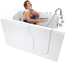 Ella Standard Acrylic Hydro Massage Walk in Tub 30"x52" Right Inward Swing Door 5 Piece Fast Fill Faucet with Heated Seat and Backrest