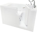 Ella Standard Acrylic Hydro Massage Walk in Tub 30"x52" Right Inward Swing Door 5 Piece Fast Fill Faucet with Heated Seat and Backrest