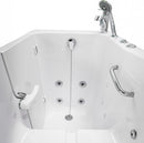 Ella Standard Acrylic Hydro Massage with Independent Foot Massage Walk in Tub 30"x60" Left Inward Swing Door 2 Piece Fast Fill Faucet Heated Seat and Backrest